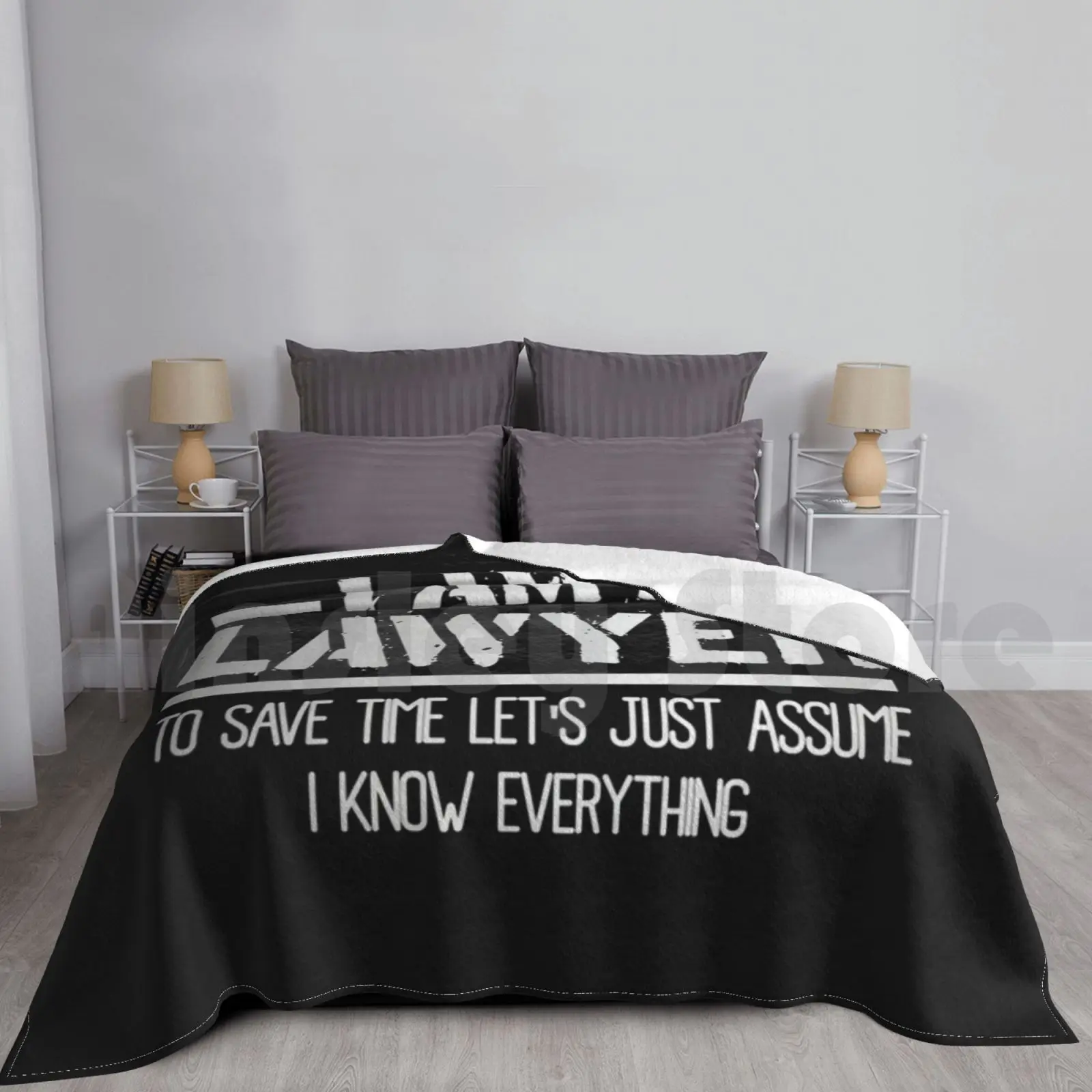 Je suis un avocat, je sais tout, couverture pour canapé-lit, voyage, je suis un avocat, je sais tout, cadeau d'avocat
