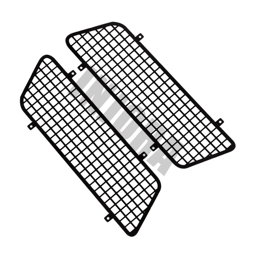 INJORA 3PCS Metal Window Mesh Protective Net with Logo for 1/10 RC Rock Car TRX4 Bronco #82046-4