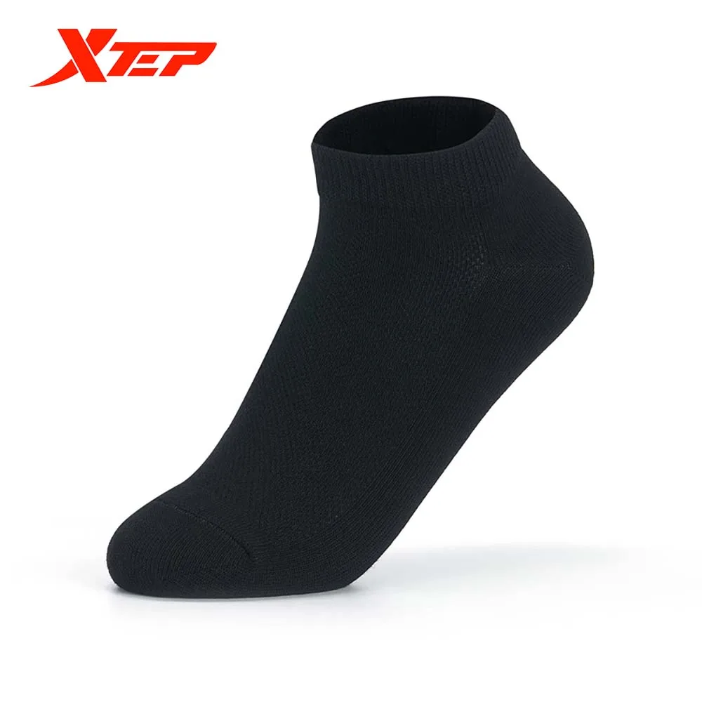 Xtep 5 Pairs/Pack Breathable Short Sports Socks Thin Women Casual Comfortable Boat Socks Running Socks 878138540040