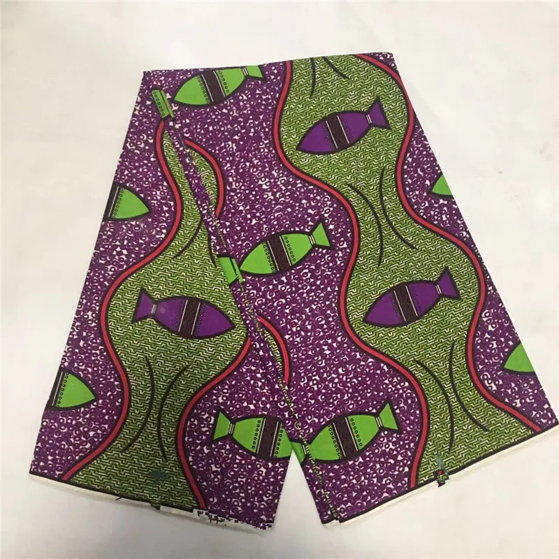 African Wax Prints Fabric Ankara Tissu Africain Veritable Wax Nigeria Fabric Host Sale High Quality Fashion Styles 6 Yards/Piece