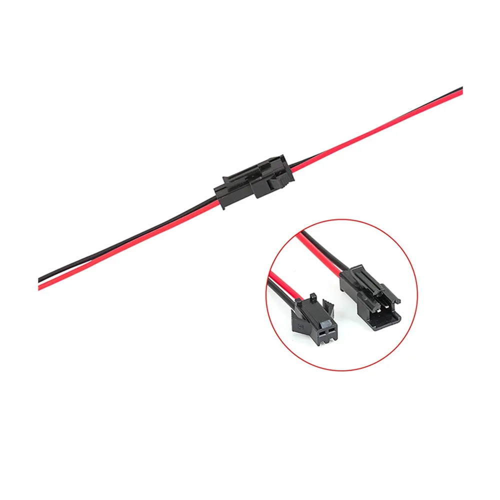 50 Pairs /Lot 2pin SM JST Connector Cable For Male to Female 10cm Length Wire Led Lamp Driver Cable LED Strip 2 Pin Connector image 3
