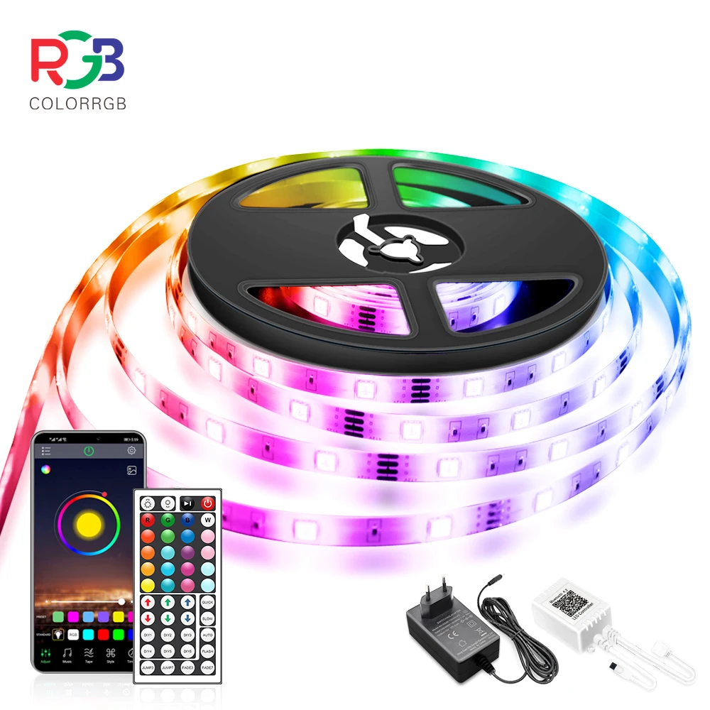 LED 5050 RGB Strip Light  APP Control Color Flexible Ribbon luces led light strip RGB led light strip
