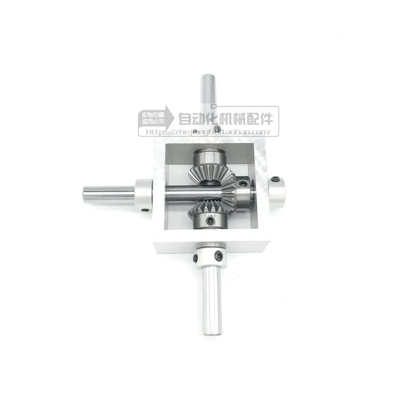 

90 Degree Angle Drive Small Bevel Gear Angulator One In, Two Out, Positive and Negative Conversion to Gear Box 1:1