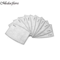 10pcs/lot PM2.5 Filter Paper Haze Mouth Mask Dustproof Disposable Mask Mask Filter Paper Health Care Filter Paper Dropshipping