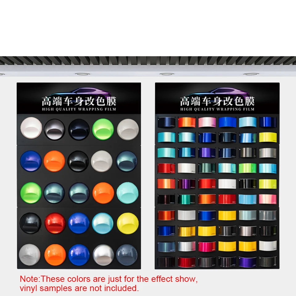 

Car Wrap Vinyl Film Colour Chart Show Tool Kit For Color Changing & Textures & Finish of Vinyl On Vehicle In 4S Shop MO-A21