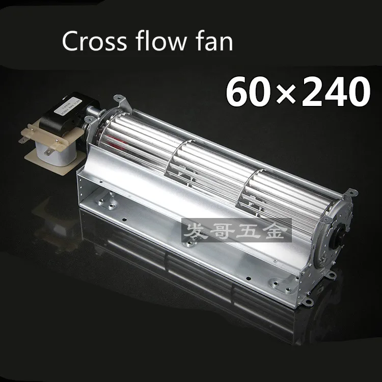 All-metal cross-flow fan elevator cabinet radiating fan silent high temperature resistant multi-wing separation