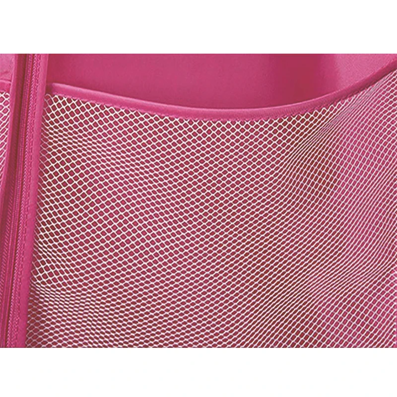 Pink Breathable Garment Bags Suit Bags for Travel Dress Suit Cover with Clear Window And Large Mesh Pockets Dance Costume Bags