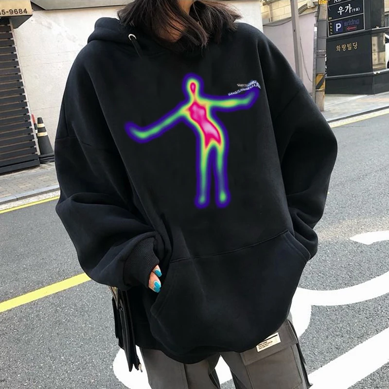 90s  Hoodies Retro Thermography Women Men Funny Karasuno Fly High Graphic Streetwear Winter Warm Fashion Unisex Sweatshirts Male