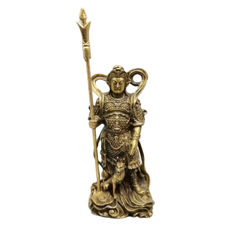 

Chinese Old Copper Statue Of Pure Copper Copper Erlang Worship God