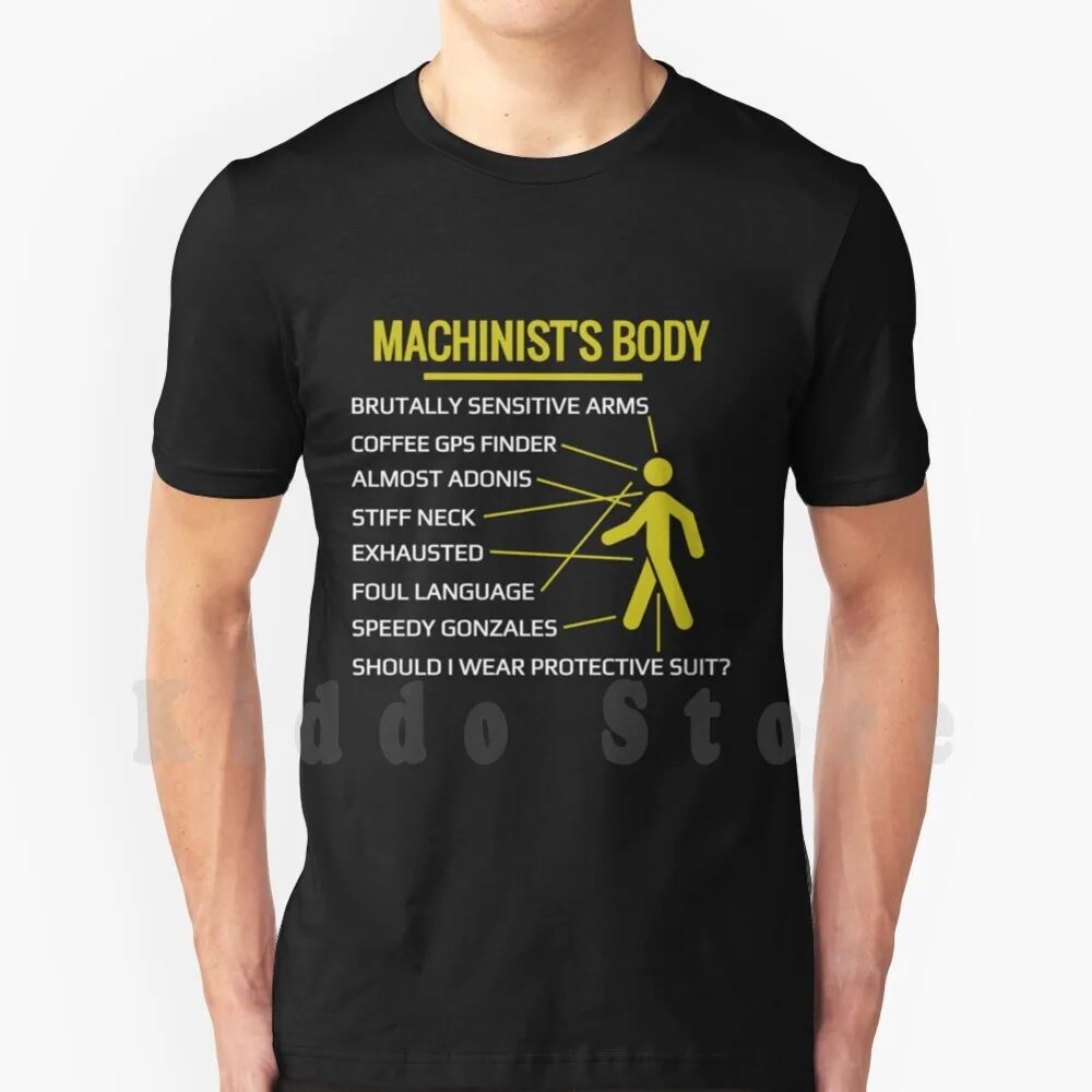 Camiseta con estampado de The Body Of Machinist para hombre, camiseta nueva de algodón, camiseta divertida de ingeniero mecánico, ingeniería de Metalworks inteligente y divertida