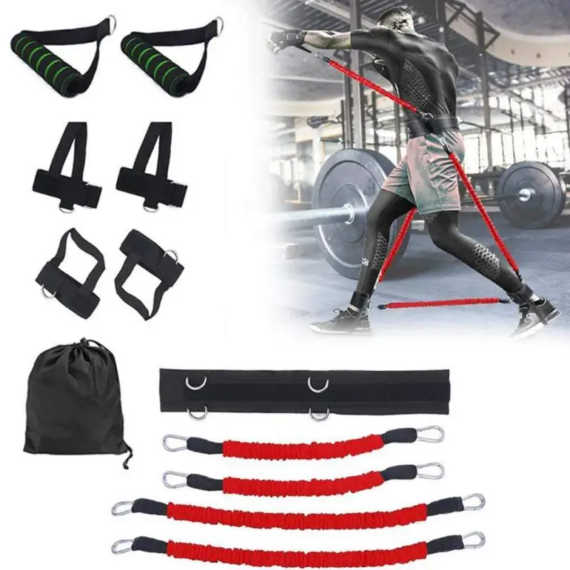 

Strength Training Resistance Bands Exercise Elastic Pull Rope Boxing Running Jumping Bouncing Home Gym Workout Equipment