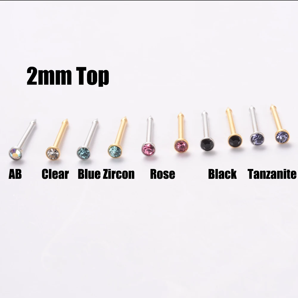 1PC Disposable Safe Nose Piercing Unit Tool 316L Surgical Steel Sterilized Nose Studs Body Puncture Kit Jewelry 20G image 4