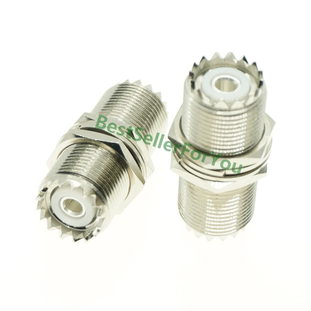 UHF Female SO-239 To UHF Female SO239 Jack Nut Bulkhead RF Mount Adapter Connector FOR PL-259