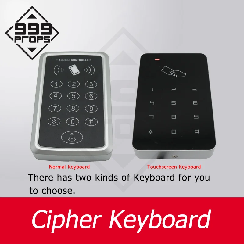 Room escape cipher keyboard enter correct password to unlock  access control prop number keypad props for escape room 999 PROPS