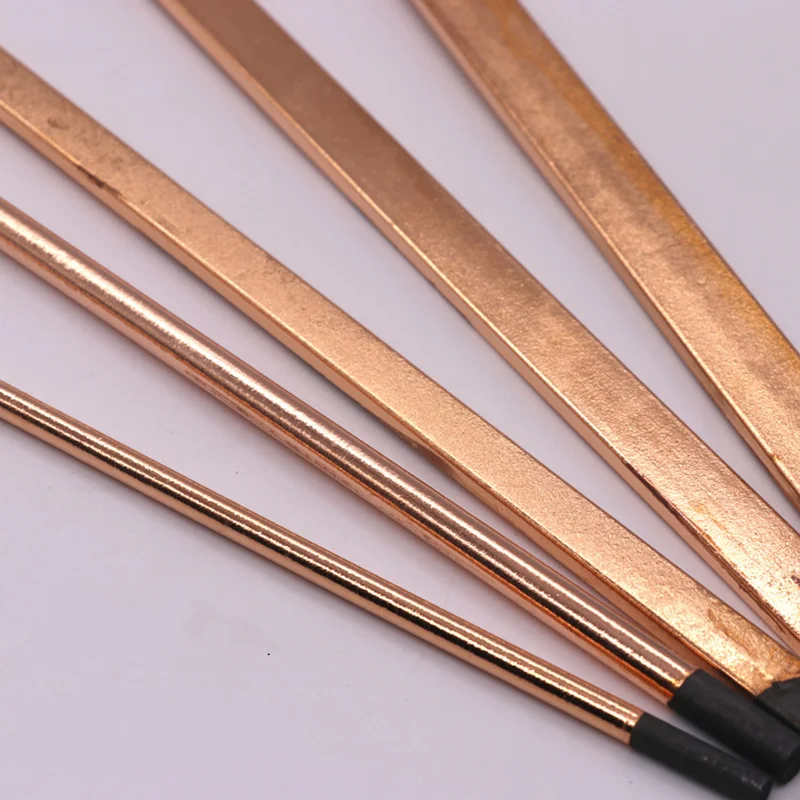 5pcs di trasporto del Nuovo piano rotondo arco aria scriccatura canna in carbonio bar 4-10 millimetri di saldatura DC gas scriccatura pistola elettrodo di Grafite di Saldatura Forniture