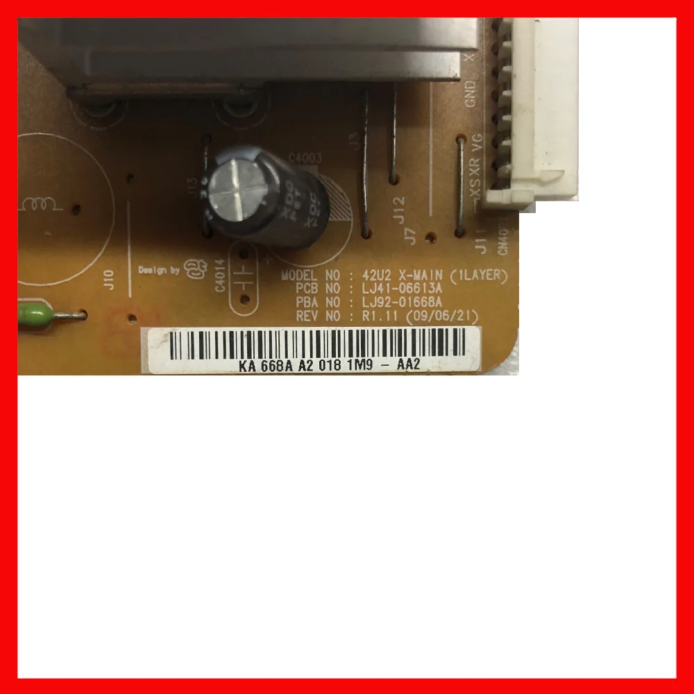 Plasma Board LJ92-01668A LJ41-06613A 100% Original Power Supply Card For TV PS42B350B1 PT42718NHD  Power Board For Plasma TV