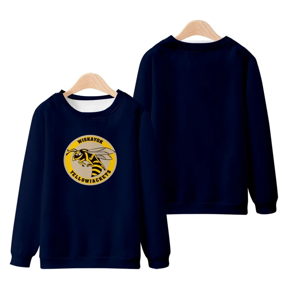 

Fashion 3D Yellowjackets Round Collar Sweatshirt Hot O-neck Unisex Hip Hop Tops Autumn Boys Girls Casual Blue Streetwear Clothes