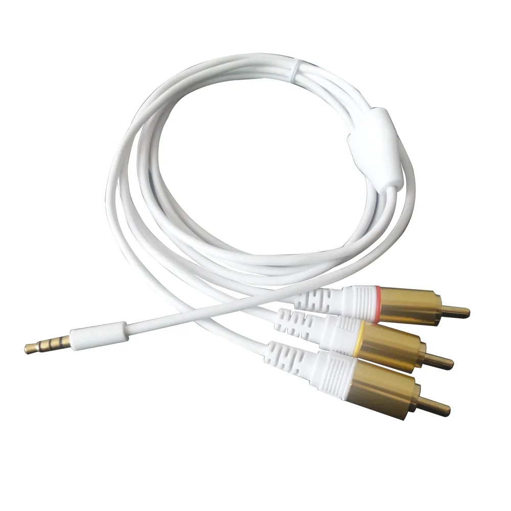 3.5mm to 3RCA audio video cable 2meter