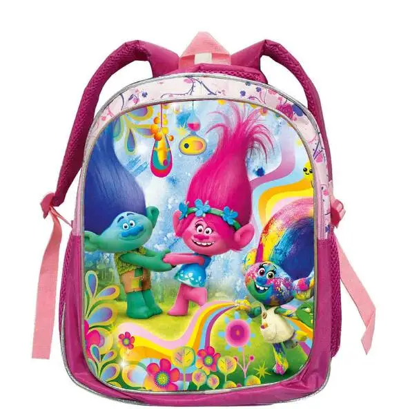 Nouveautés 16 pouces Mochilas Infantil Trolls sac dessin animé sac à dos enfants garçons âge 7-13 enfants sacs d\'école pour filles Bookbag