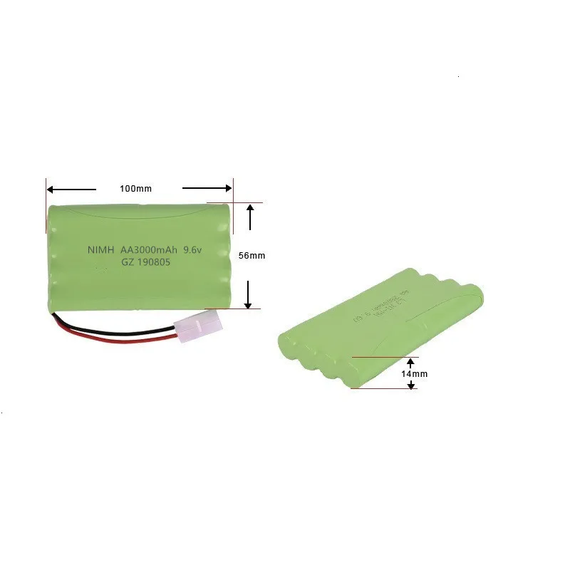 (Model H) 9.6v 3000mah akumulator NiMH do samochodzik zdalnie sterowany zbiorniki pociągi Robot łódź pistolet Ni-MH AA 2400mah 9.6v akumulator 1