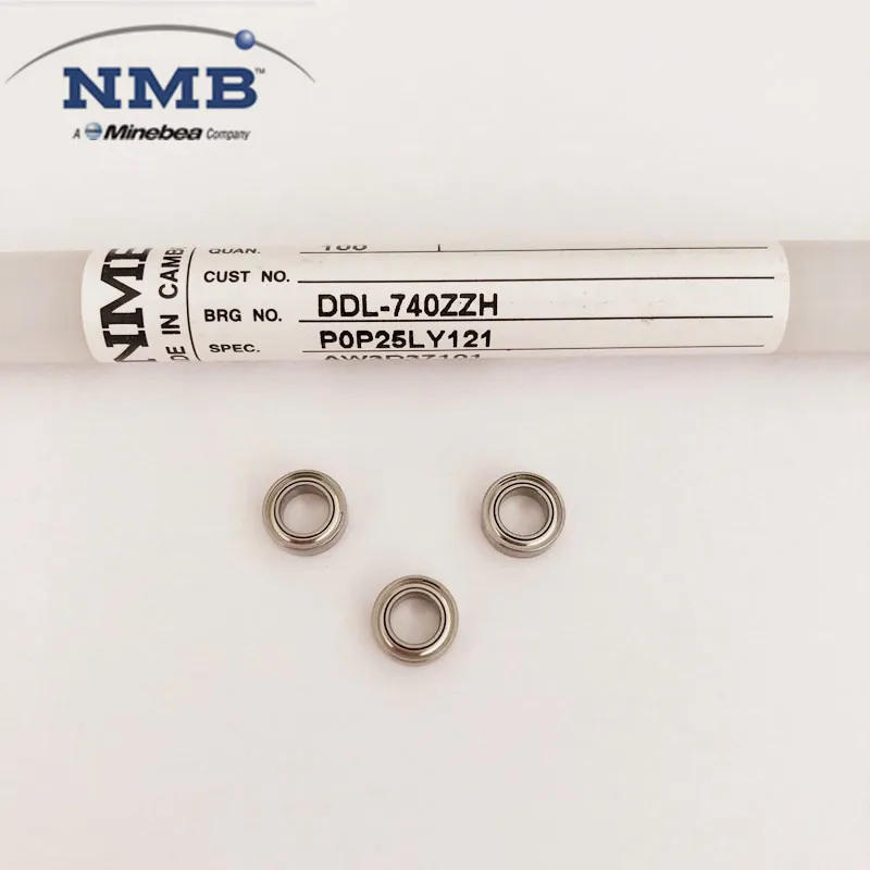 rolamento de nmb original ddl740zz 4x7x25 mm smr74zz 100 pcs aco inoxidavel 01