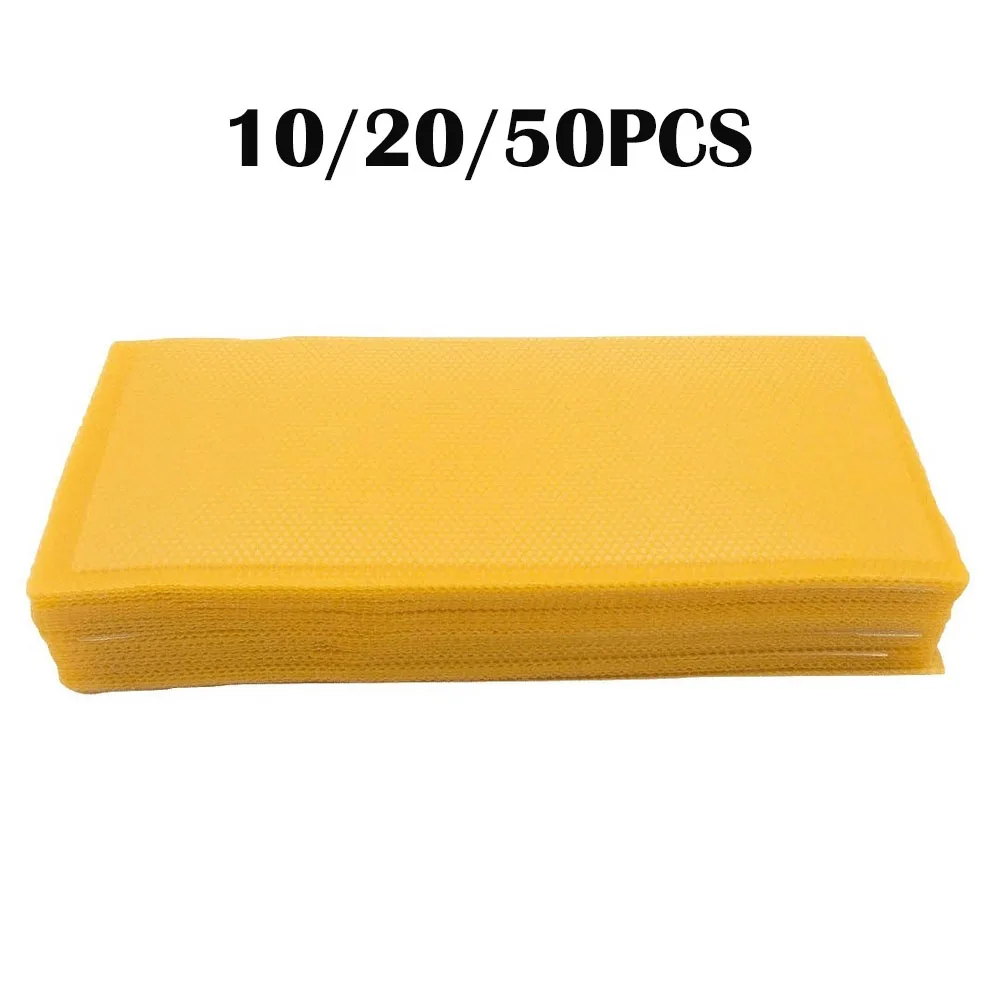 

14*10CM 10/20/50pcs Beeswax Foundation Liquid Honeycomb Wax BeesWax Frame Paper Honeycomb Garden Bee Wax Board Beekeeping Tool