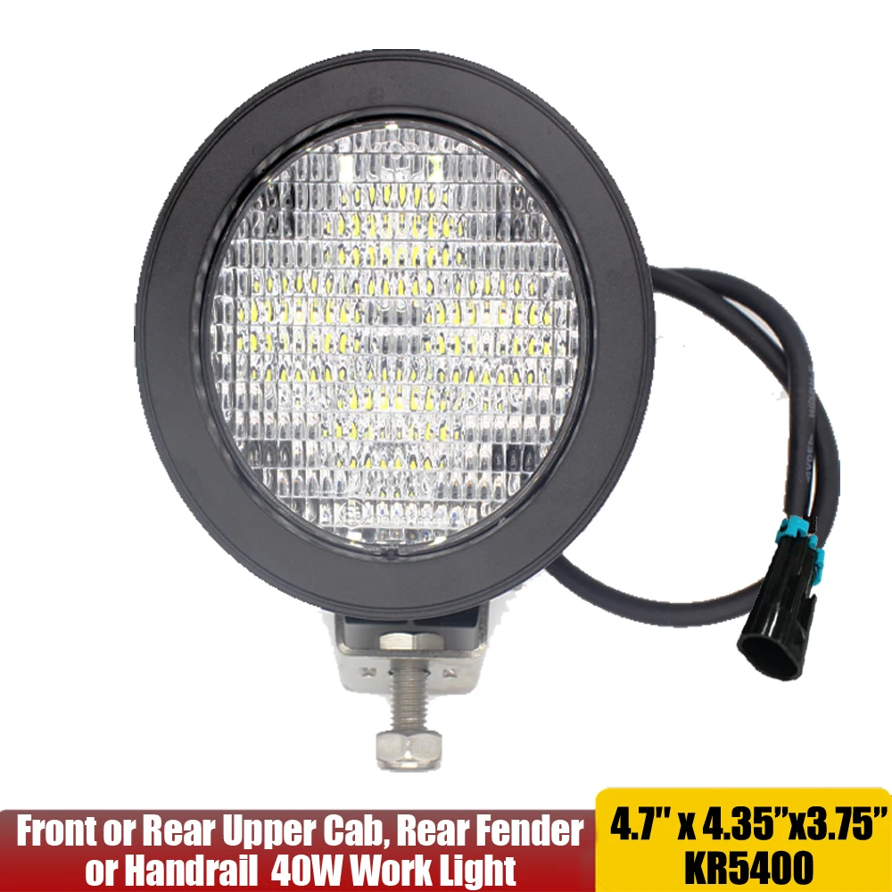 RE219708 Oval 40W Led Work Light For John Deere 7130, 7230, 7330,7180, 7200, 7250, 7280, 7300+ x2Pcs/Lots