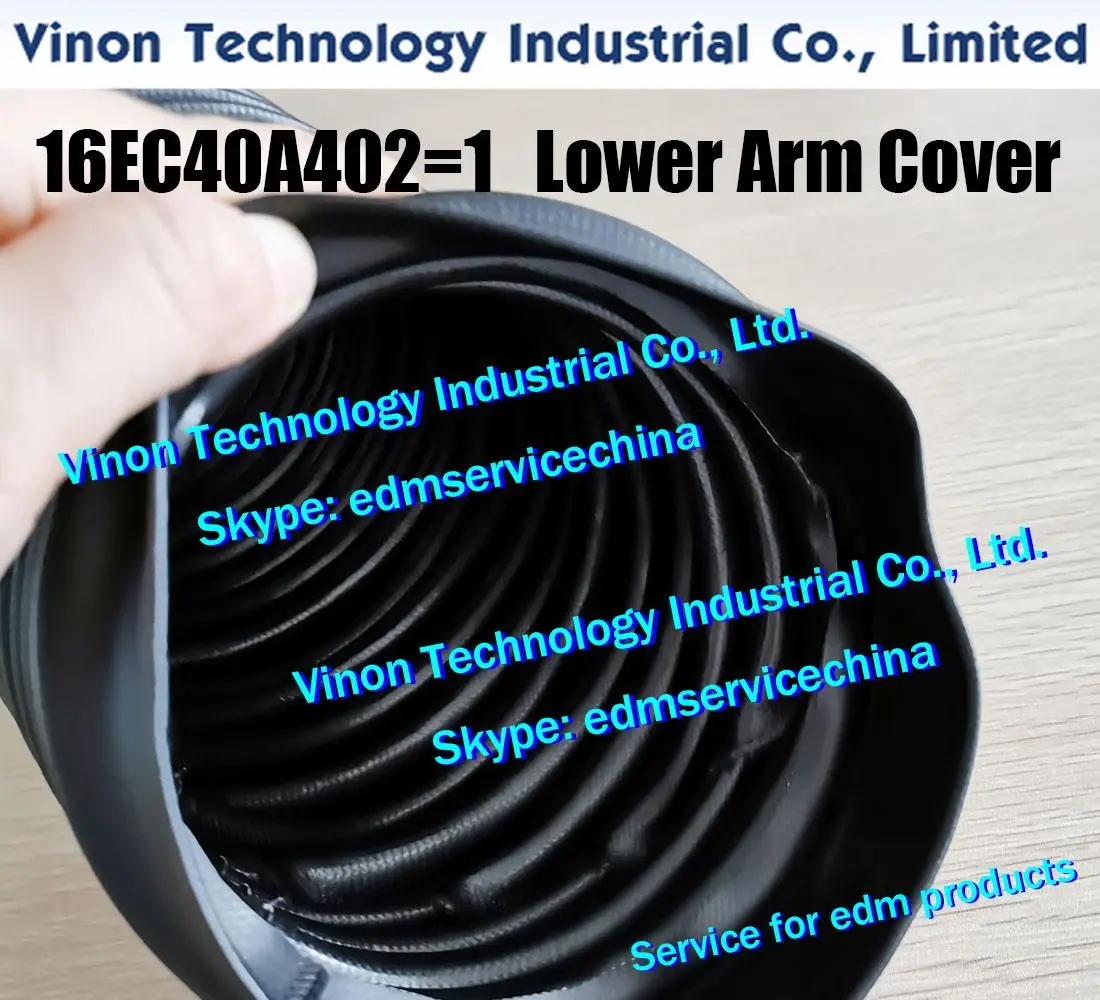 16EC40A402 Makino Lower Arm Cover for work tank. Makino EDM Sapre Parts Lower Arm Bellows 16EC.40A.402, 16EC40A402=1