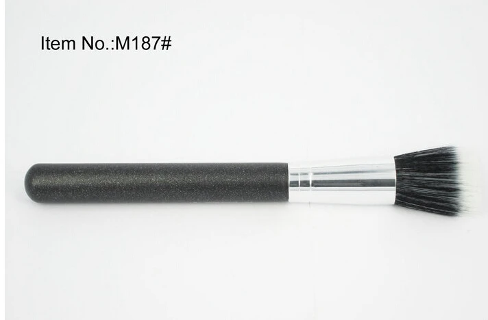 فرشاة بودرة الوجه الاحترافية للمكياج، فرشاة البودرة السائبة، أدوات التجميل، مقبض خشبي