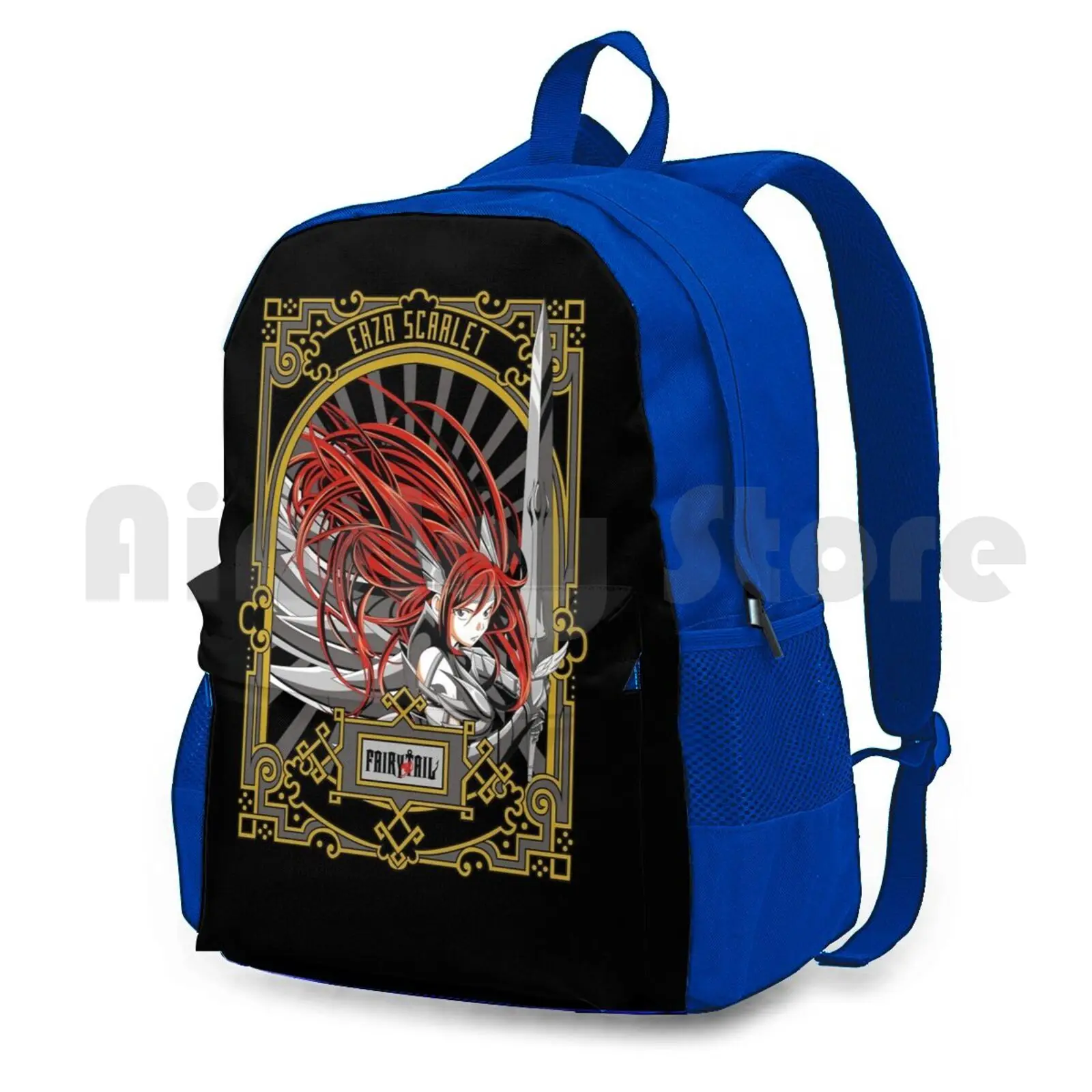 Erza Scarlet Outdoor Hiking Backpack Waterproof Camping Travel Erza Scarlet Dragneel Anime Japan Cute Kawaii Ersa Scarlett