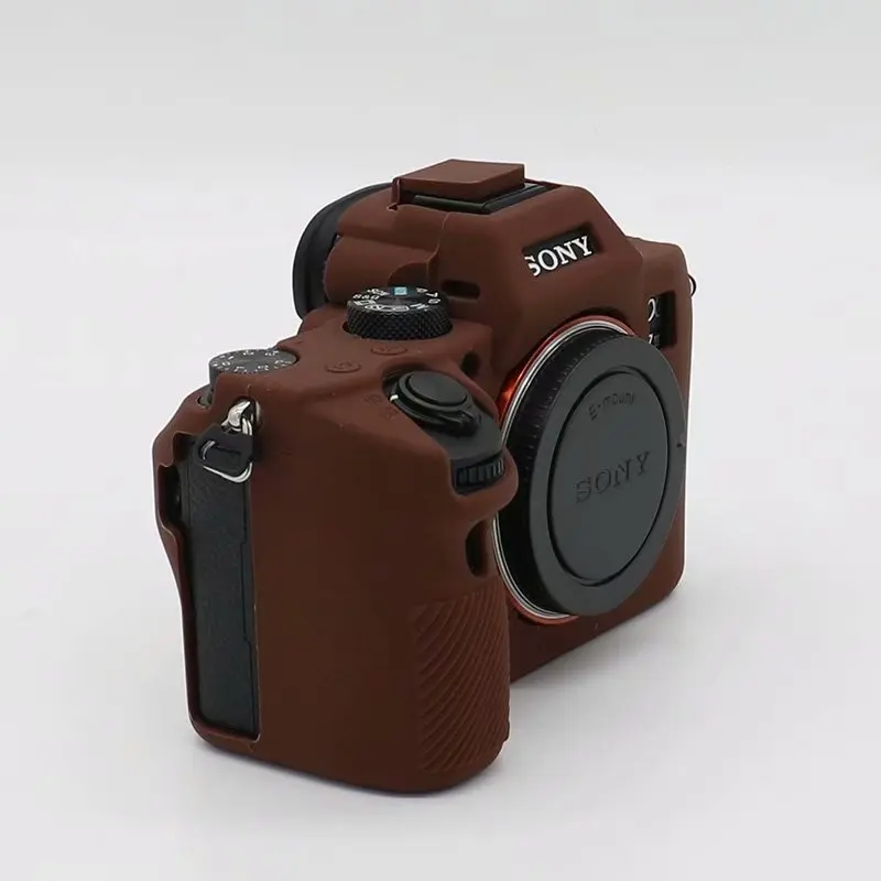 Funda De Silicona Para Sony A7III/A7S3/A7RIII/A7SIII - Protectora Suave, Agujeros Precisos - Color Naranja