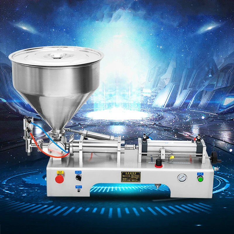 

New type liquid and paste dual-purpose filling machine stainless steel single-head quantitative filling machine