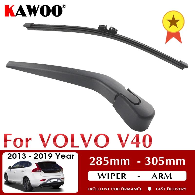 

KAWOO Car Rear Wiper Blade Blades Back Window Wipers Arm for VOLVO V40 Hatchback (2013 Onwards) Auto Windscreen Car accessories