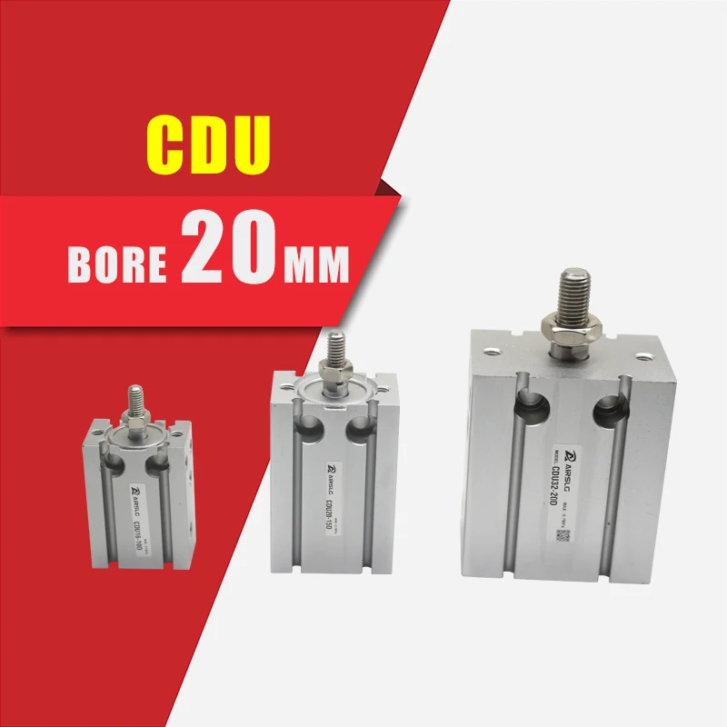 SMC TYPE CDU Cylinder CDU20-5/10/15/20/25/30/40/50D Multi position free mounting cylinder