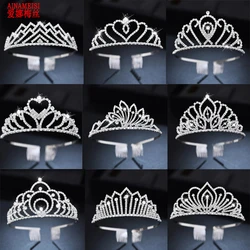 AINAMEISI Rhinestone Bridal Tiaras Headband Hair Accessories Crystal Crowns For Women Girls Flower Wedding Party Hair Jewelry