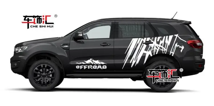 SUV car stickers FOR Ford Everest modified stylish off-road decals on both sides of the body