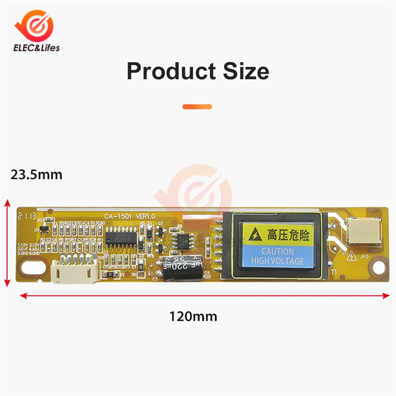 CA-1501 4 Lamp Universal Inverter CCFL Inverter Small Mouth 10V-25V Output for 15-22 inch LCD Display Monitor With 4 Cord