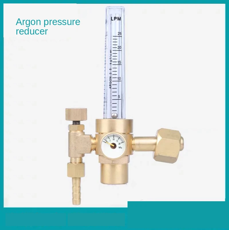 

All copper 191 type argon meter pressure reducer CO2 gas saving throttle valve argon arc welding outlet flow meter