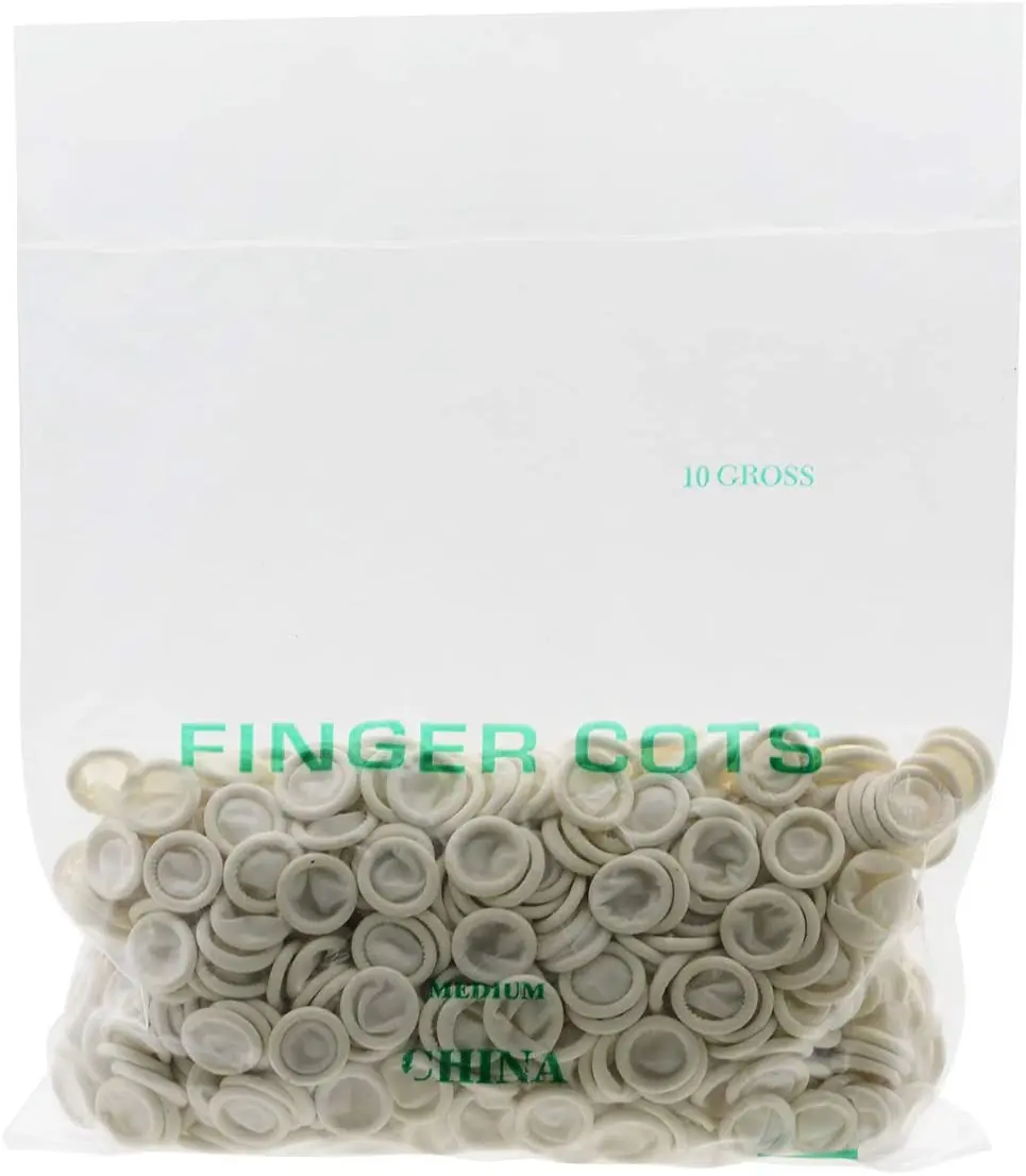 

500 Pcs Medium Latex Finger Cots, Anti-Static Rubber Fingertip Protective Cots for Electronic Repair and Handmade Applications