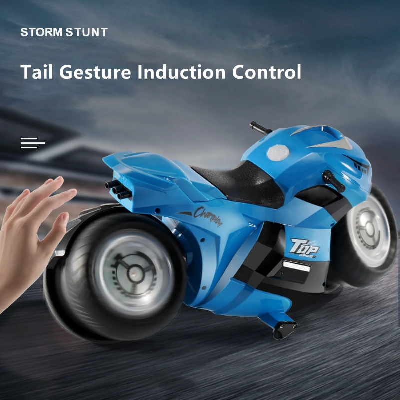 50CM Big Size Gesture Sensing Watch Control RC Stunt Motorcycle Deformation Colorful Marquee In Place Rotation Electric RC Toy