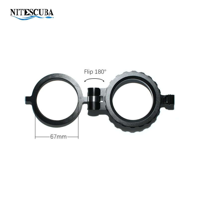 Nitescuba Duiken Lens Adapter Ring Flip Cover M67 Schroef Mount Rx100 Camera Behuizing 67Mm Macro Close-Up Lens quick Release Ring