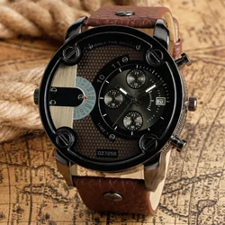 Business Watches Men Luxury Brand Black Quartz Watch DZ Style Relogio Masculino Relojes Hombre