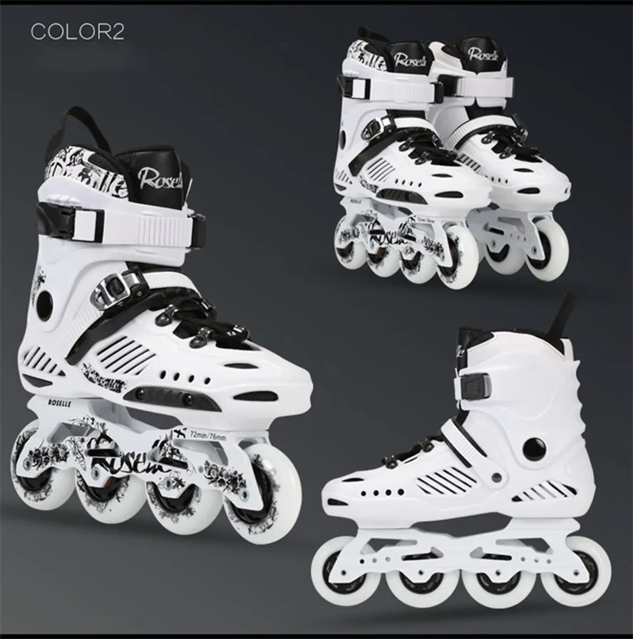 Adult Roller Skating Shoes Inline Skates Sliding Free Skate Patins Professional Slalom Size 36-44 Women Men Roller Skates