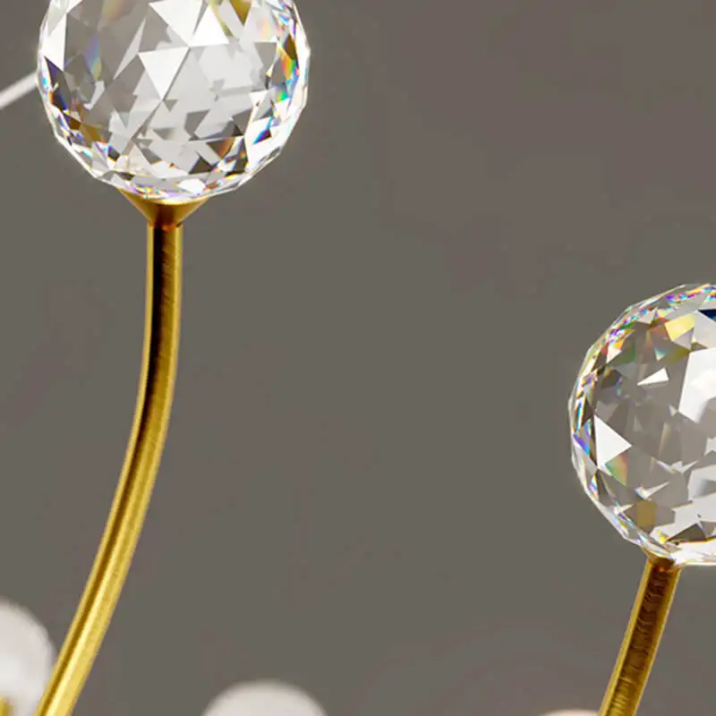 LED كريستال تاج غرفة المعيشة مصباح معلق غرفة نوم فاخرة الثريا فيلا صالون الأميرة غرفة مصابيح الثريا