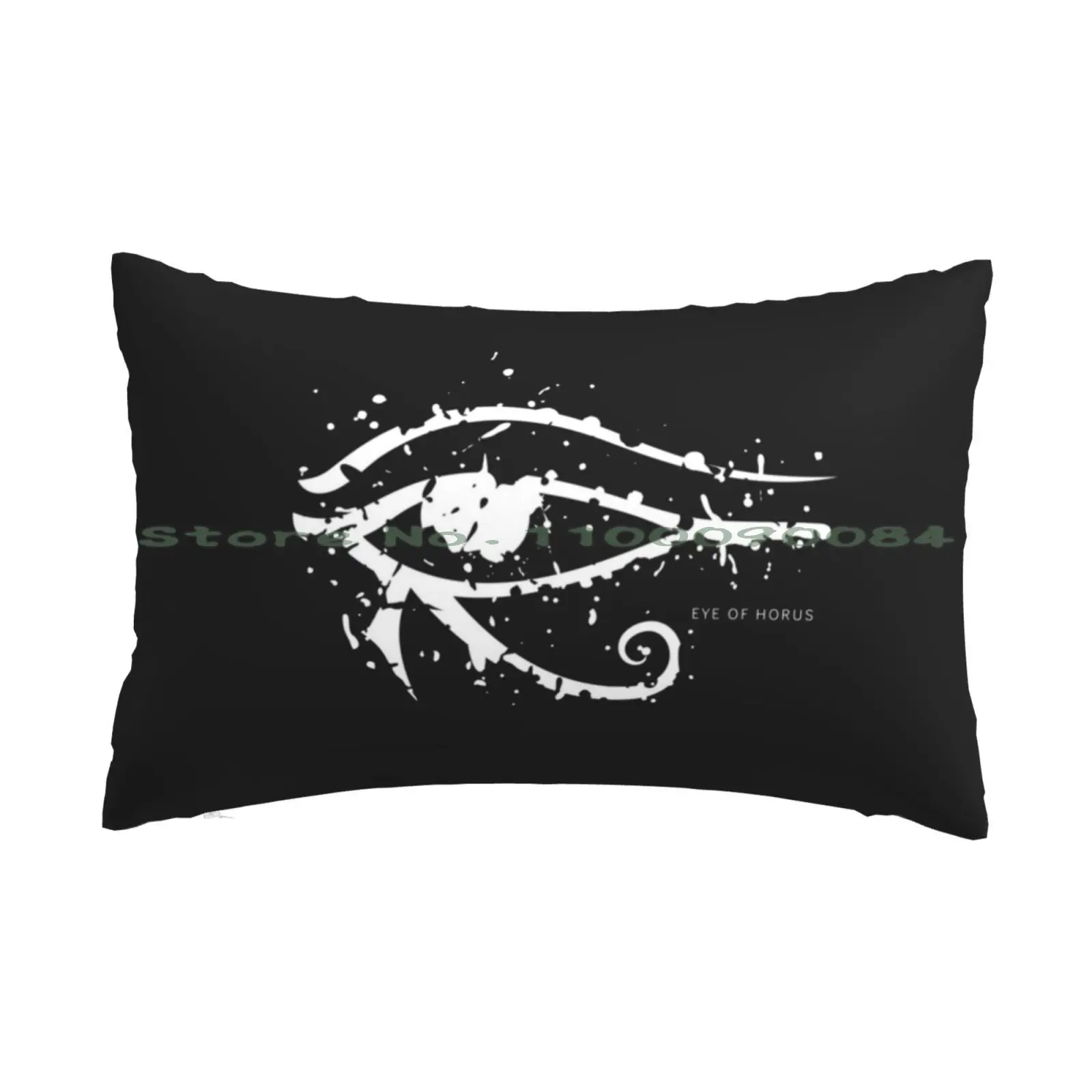 Eye Of Horus Pillow Case 20x30 50*75 Sofa Bedroom Chibi Iguro Obanai Demon Kimetsu No Yaiba Fanart Anime Cute Stripes Black