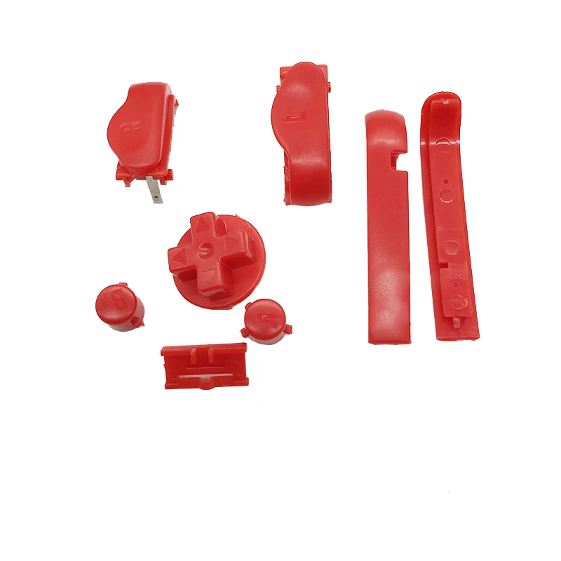 ゲームボーイ用のいくつかの色のプラスチック製ラグバボタンa b lrキーd-pad