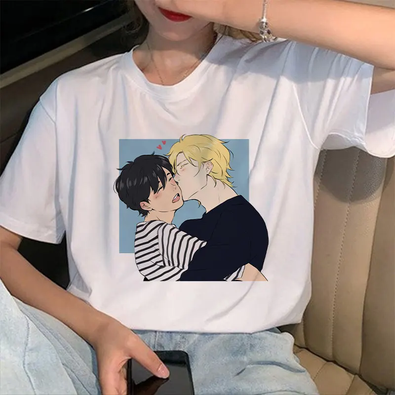 Banana Fish T Shirt Women Anime Japanese Manga T-shirt Cartoon Graphic Tees Summer Tops Harajuku 2020 Women Fashion Tees Tshirts