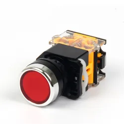 LA38 Momentary Push button switch Round 22mm Flat Click Switches Industrial equipment Electrical Equipment Supplies