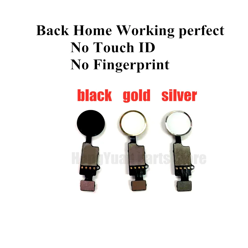 10pcs Fingerprint Universal Home Button Key Flex Cable For iPhone 7 8 Plus Menu Keypad Return Functions Repair Parts