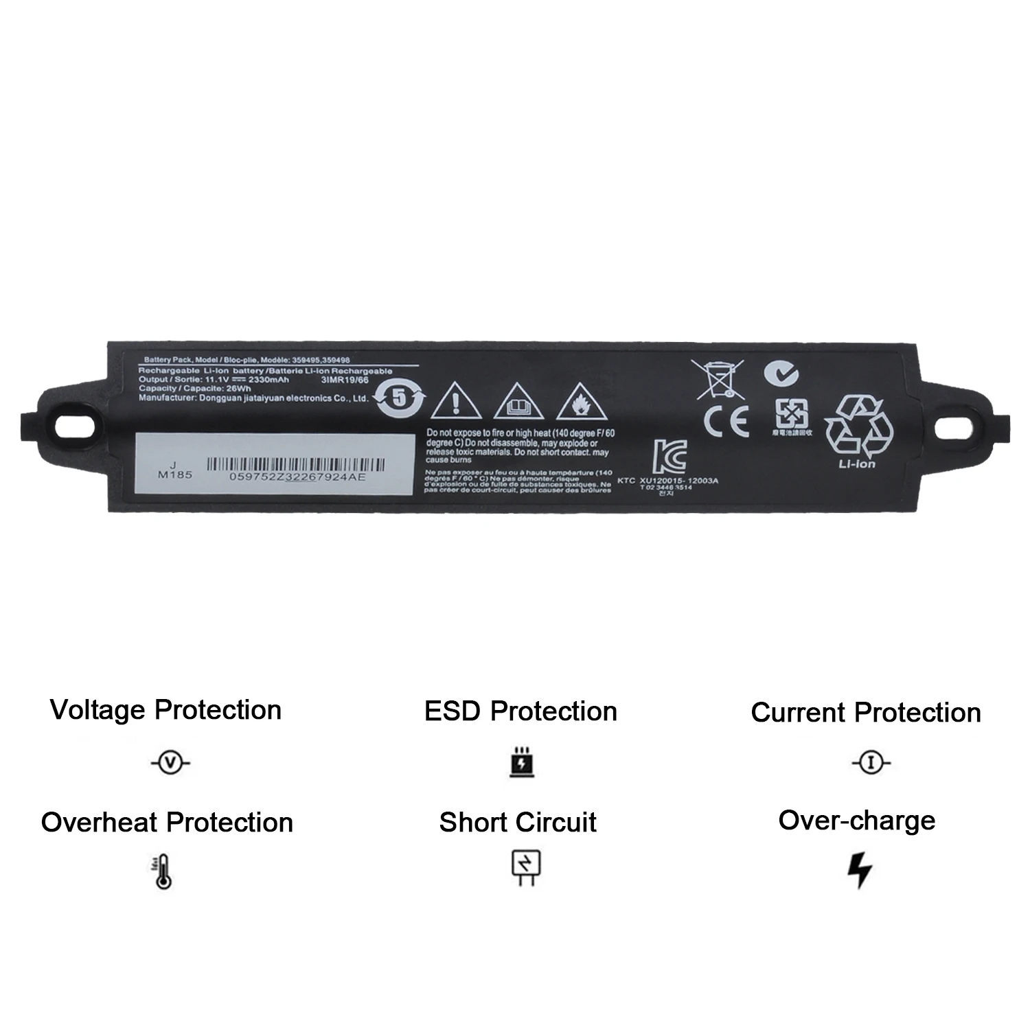 Imagem -04 - Li-ion 359498 330107 330107a 359495 330105 Bateria para Bose Soundlink ii Iii 2330mah